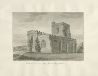 Chiesa di Arley: disegno a seppia, 1846