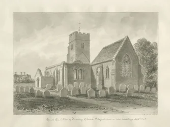 Chiesa di Armitage: disegno a seppia