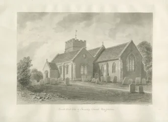 Chiesa di Armitage (disegno a seppia, 1823)