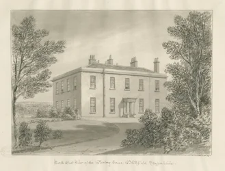 Rettorato di Blithfield: disegno a seppia, 1824