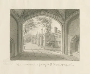 Blithfield Hall (disegno a seppia)