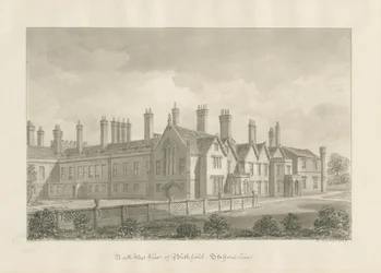 Blithfield Hall (disegno a seppia)