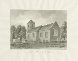 Chiesa di Broom (ora Worcestershire): disegno a seppia