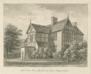 Burton-upon-Trent: Ordish Farm House: disegno a seppia, 1839