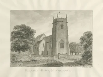 Chiesa di Bushbury (disegno a seppia)