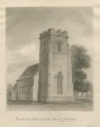 Chiesa del Castello - Chiesa: disegno a seppia