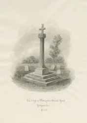 Croce nel cimitero della chiesa di Pattingham