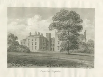 Enville Hall: disegno a seppia