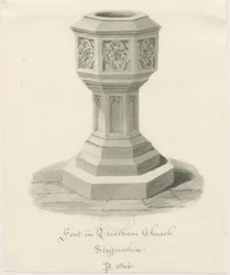 Fonte nella chiesa di Trentham