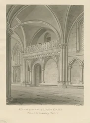 Interno della Cattedrale di Lichfield - Ingresso alla Corte del Concistoro