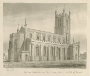 Lane End - Nuova Chiesa: disegno a seppia