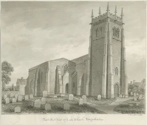 Chiesa di Leek: disegno seppia