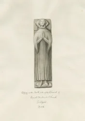 Lichfield - Effigie nel presbiterio della chiesa di San Michele