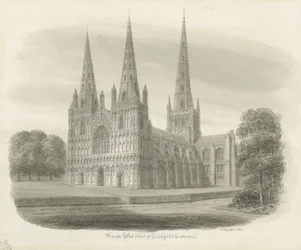 Cattedrale di Lichfield - Vista Sud-Ovest