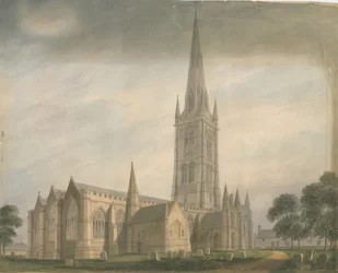 Lincolnshire - Chiesa di Grantham, 1811