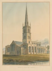 Oxfordshire - Chiesa di Burford, 1802