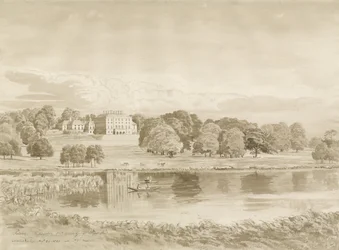 Patshull House: disegno a seppia, 26 ago 1820