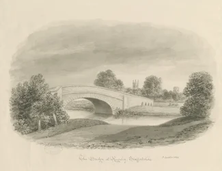 Rugeley Town - Ponte: disegno a seppia