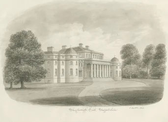 Shugborough Hall: disegno a seppia, 1843