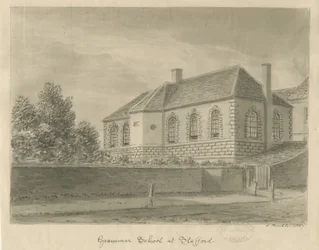 Stafford - Scuola di grammatica: disegno a seppia
