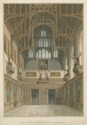 Sussex - Casa di Cowdray - Interno della Sala