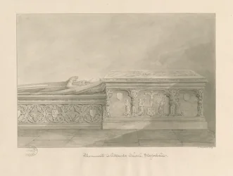 Chiesa di Uttoxeter - Tombe di Thomas Kinnersley e di una donna
