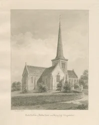 Chiesa di Walton-on-the-Hill: disegno a seppia