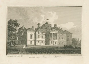 Wiltshire - Amesbury House: incisione