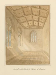 Interno della Cappella nel Palazzo del Vescovo, 1800