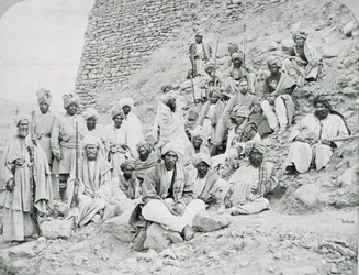 Capi e Khan del Khyber, Forte di Jamrud, Frontiera Nord-Ovest, circa 1878