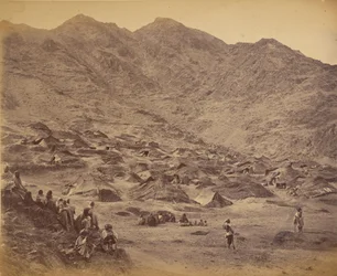 Villaggio e accampamento Kutchi (zingari) vicino a Dakka