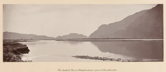 Il fiume Kabul, Jellallabad, scena del disastro, 1879