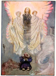 Faust di Gounod, atto V scena i (litografia a colori)