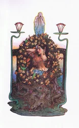 Il giardino vicino al ponte, illustrazione da The Garden of Kama (e altri testi dall