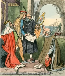 Il principe che guarda i ritratti