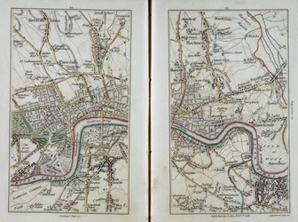 Mappa di East London, tavole 20-21, da 