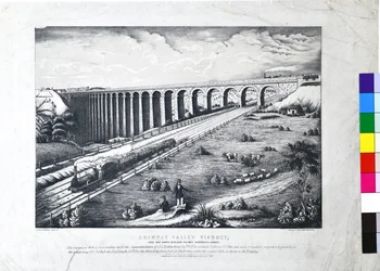 Viadotto della Valle di Crimple, Ferrovia di York e North Midland. Ramo di Harrogate