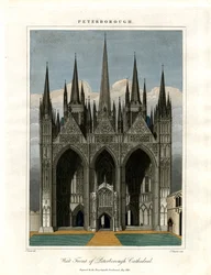 Fronte ovest della Cattedrale di Peterborough
