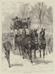 Il Fiume Ghiacciato a Oxford, una Carrozza a Quattro Cavalli sul Ghiaccio