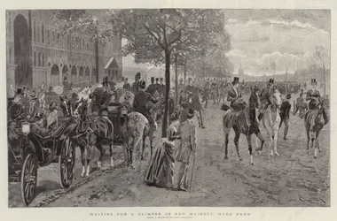 In attesa di uno sguardo di Sua Maestà, Hyde Park