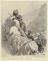 Con la Tirah Field Force, cavalleria in ricognizione nel Bargolai Pass