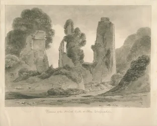 Castello di Alton (disegno a seppia, 1841)