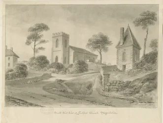 Chiesa di Fulford: disegno a seppia