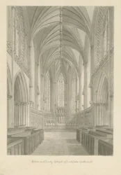 Interno della Cattedrale di Lichfield - Coro e Cappella della Madonna