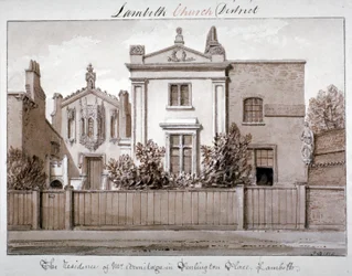 Residenza del signor Armitage in Penlington Place, Lambeth, Londra, 1828