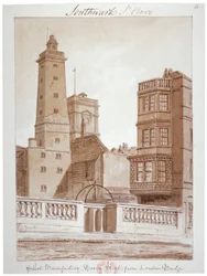 Fabbrica di Proiettili, Tooley Street, dal Ponte di Londra, Bermondsey, Londra