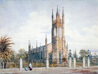 Veduta occidentale della Chiesa di San Luca, Chelsea, Londra