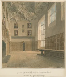 Yorkshire - York - Interno di Heslington House, 1818