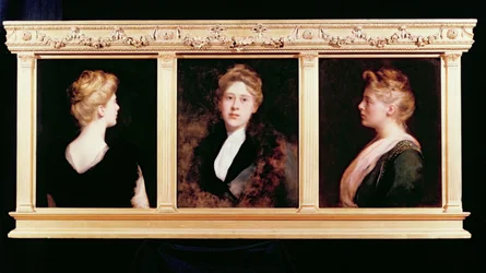 Triplo ritratto di una donna