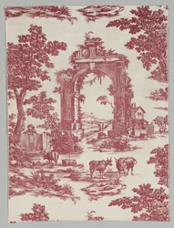 Cotone stampato a lastra di rame, 1765